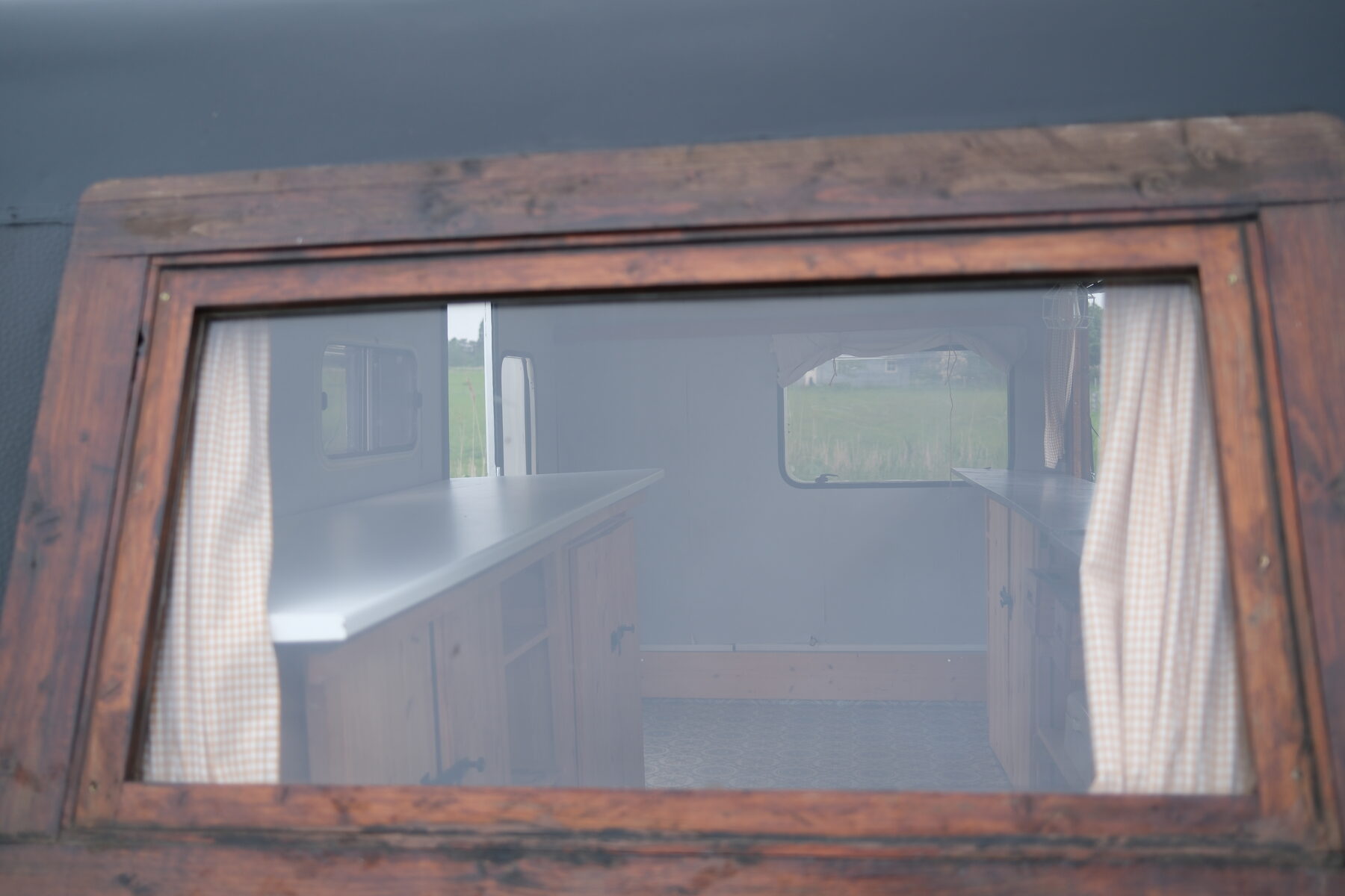 Houten interieurdetail